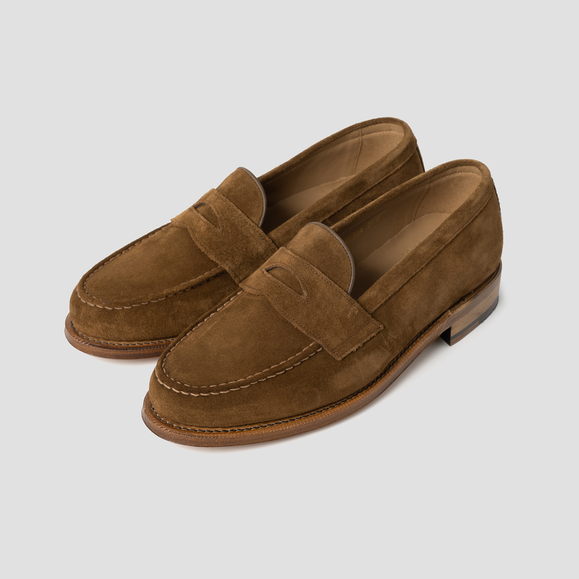 Goodyear Welted Suede Penny Loafer [Brown]미라보로